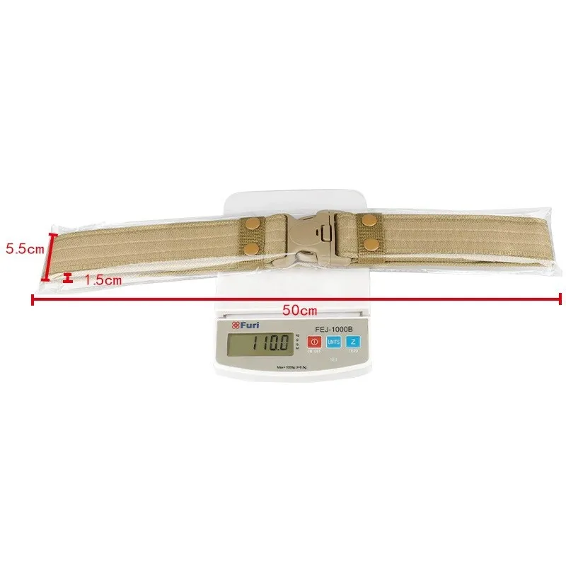 New Style Men's Outdoor Camouflage Tactical Belt - Durable Nylon Wide Waist Belt for Mountaineering, Hiking, Work & Casual Wear