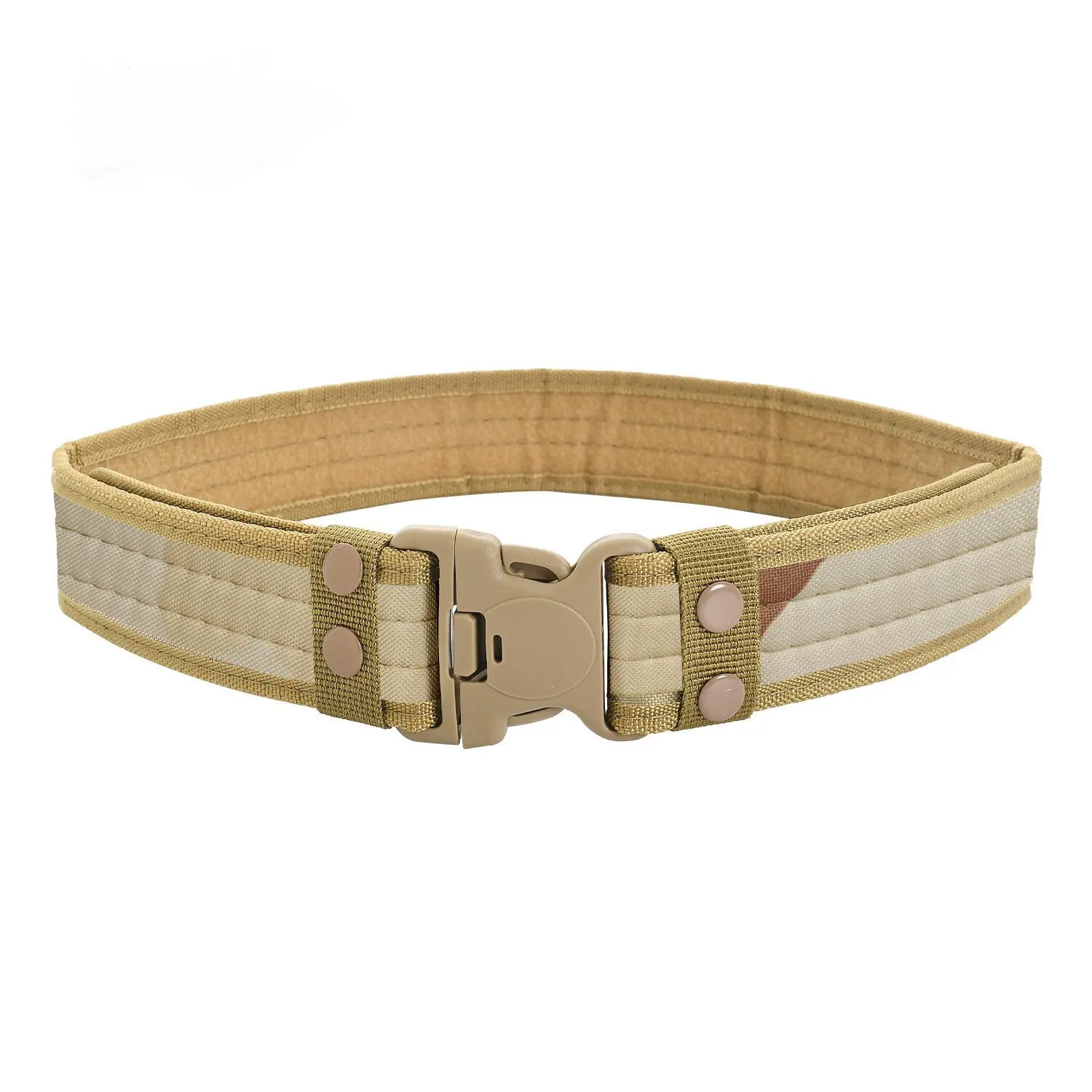 New Style Men's Outdoor Camouflage Tactical Belt - Durable Nylon Wide Waist Belt for Mountaineering, Hiking, Work & Casual Wear