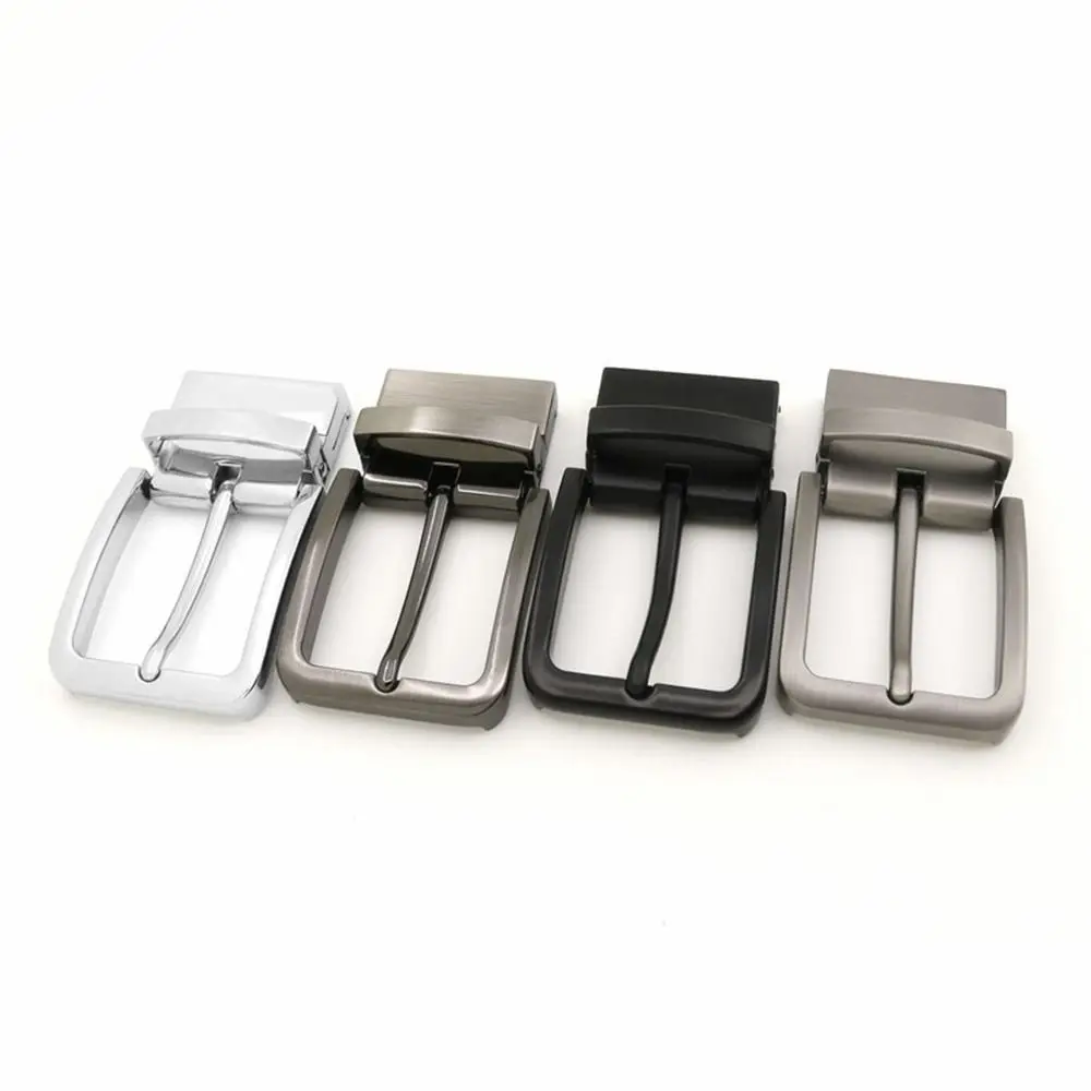 Men's Metal Pin Belt Buckle Rotatable Clip Buckle DIY Leather Craft Accessories Fit for 2.8cm-3.4cm Wide Belt Jeans Waist Strap