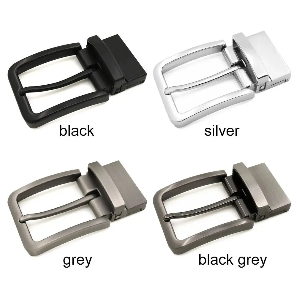 Men's Metal Pin Belt Buckle Rotatable Clip Buckle DIY Leather Craft Accessories Fit for 2.8cm-3.4cm Wide Belt Jeans Waist Strap