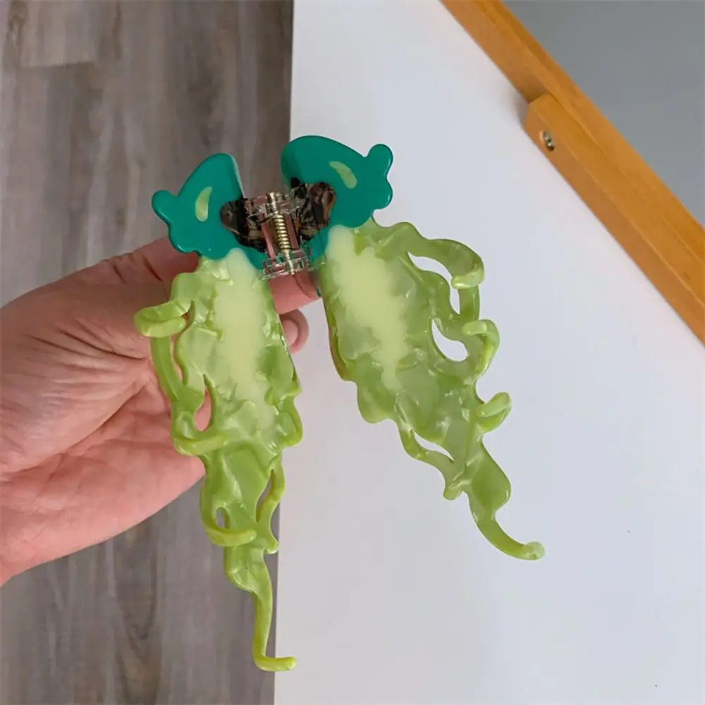1Pcs New Shark Jellyfish Hair Clip Acetate Labge Marine Life Hair Claw Summer Beach Colorful Hair Accessories Women Girls