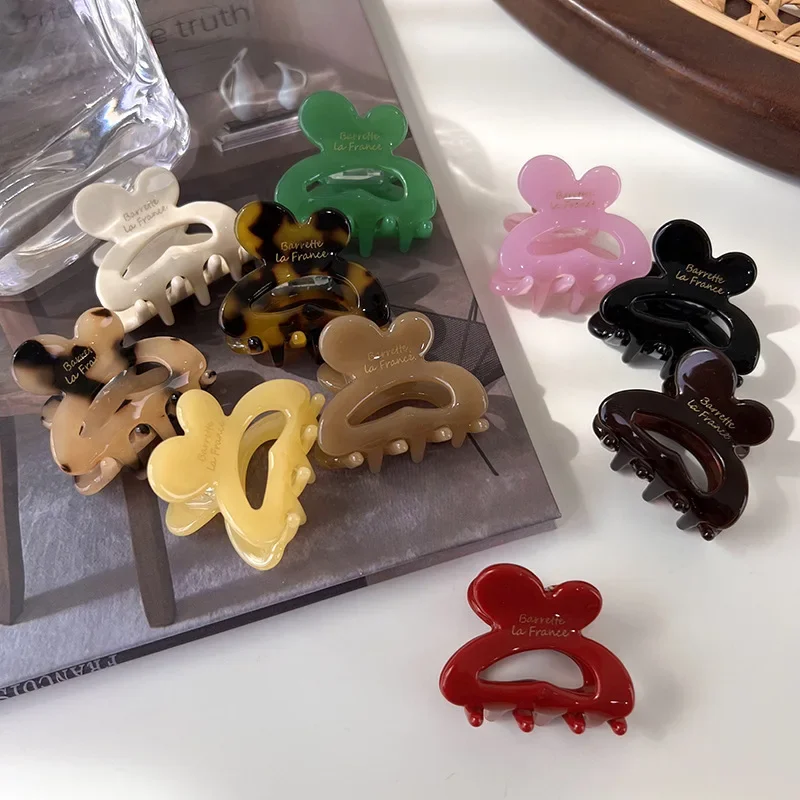 1Pc Mini Acetate Hair Clip for Women Girls Hair Claw Chic Barrettes Crab Hairpin Styling Claw Clip Hairs Accessories New Fashion