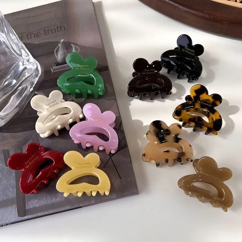 1Pc Mini Acetate Hair Clip for Women Girls Hair Claw Chic Barrettes Crab Hairpin Styling Claw Clip Hairs Accessories New Fashion