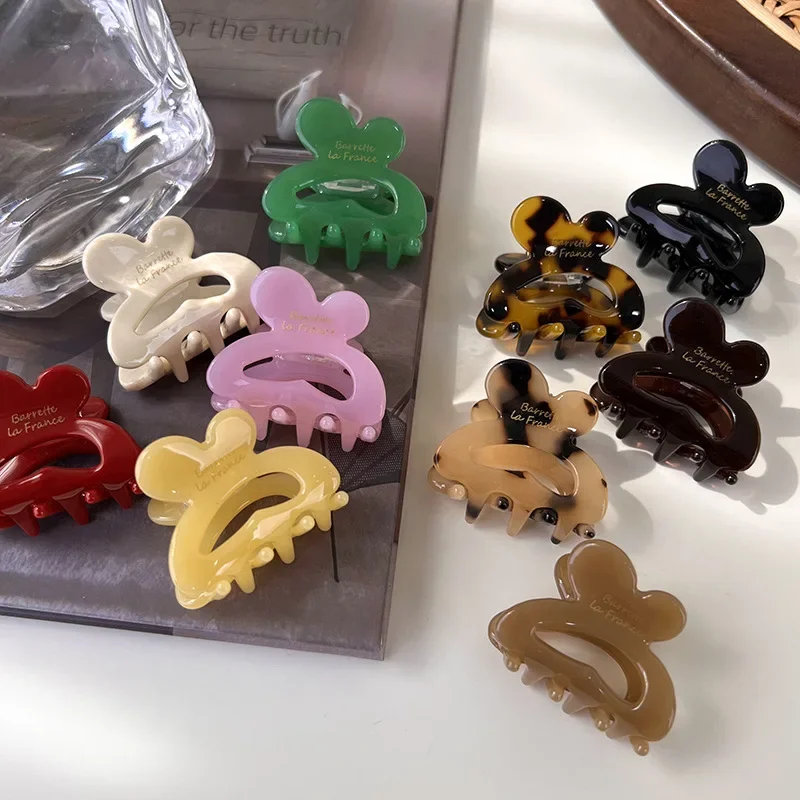 1Pc Mini Acetate Hair Clip for Women Girls Hair Claw Chic Barrettes Crab Hairpin Styling Claw Clip Hairs Accessories New Fashion