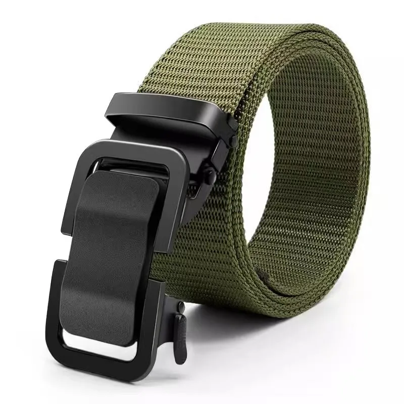 Men's Waist Belt, Outdoor Military Training, Casual Versatile Tactical Pants Belt, Fashionable Automatic Buckle Belt