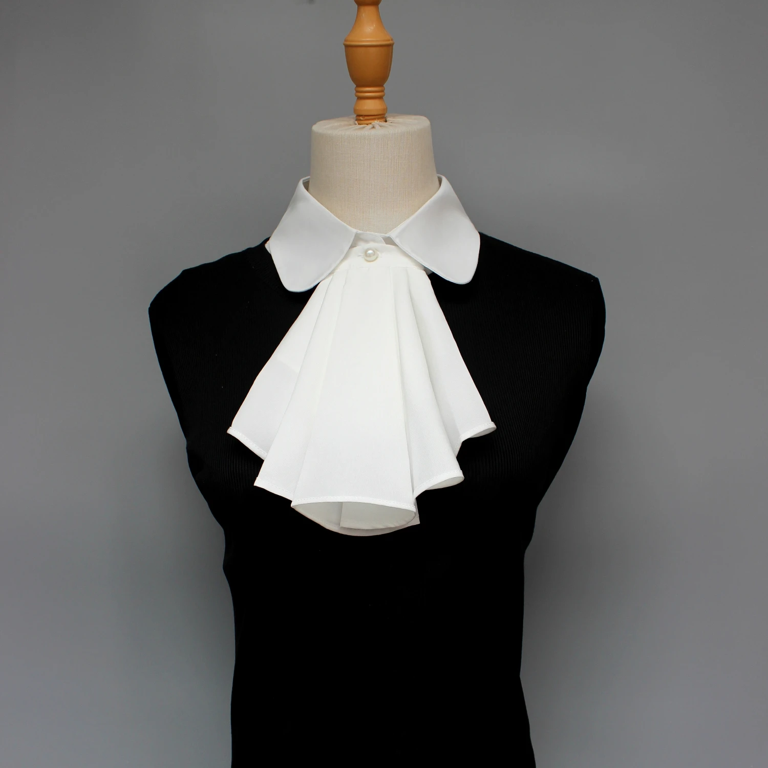 1 Piece White Renaissance Detachable Ruff Collar