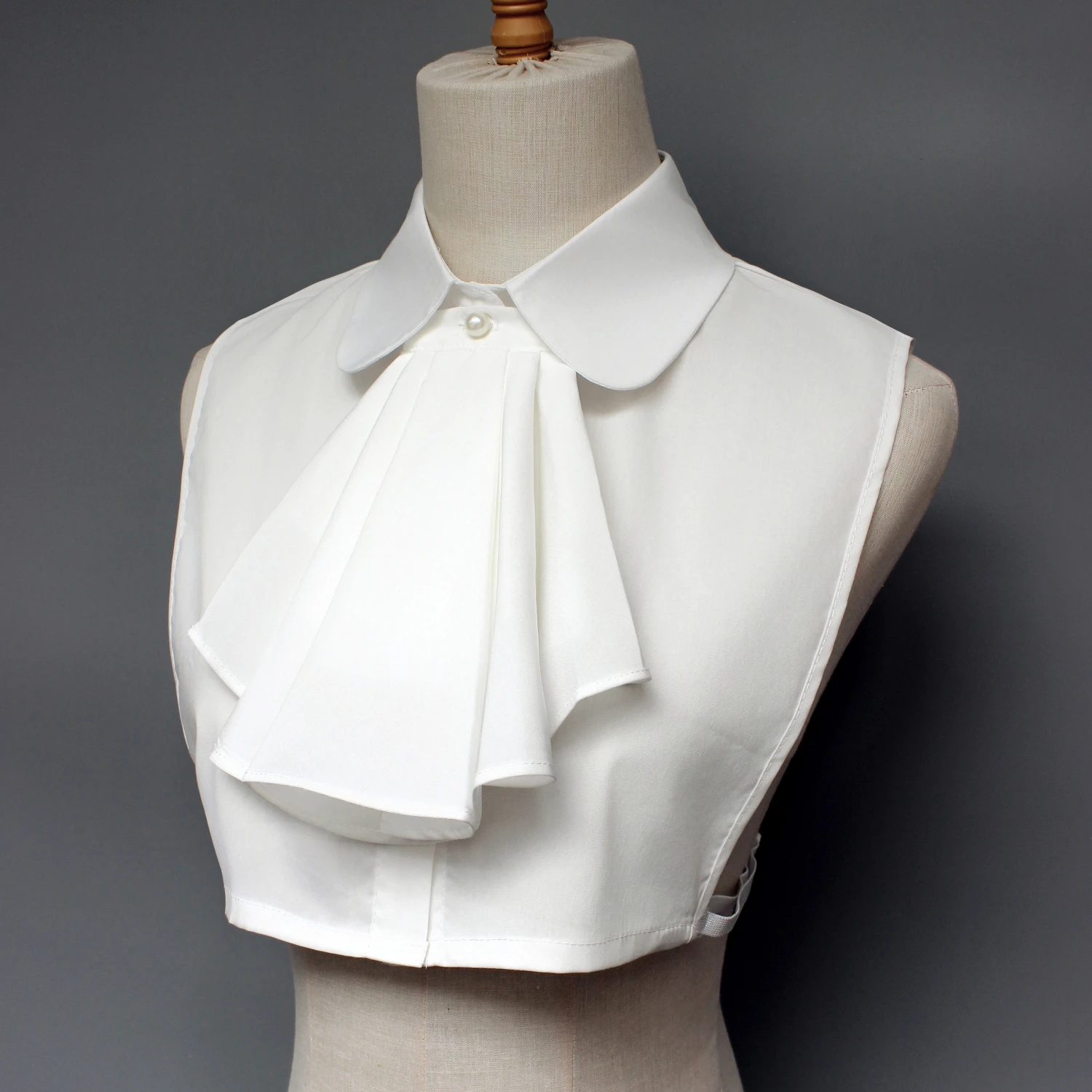 1 Piece White Renaissance Detachable Ruff Collar