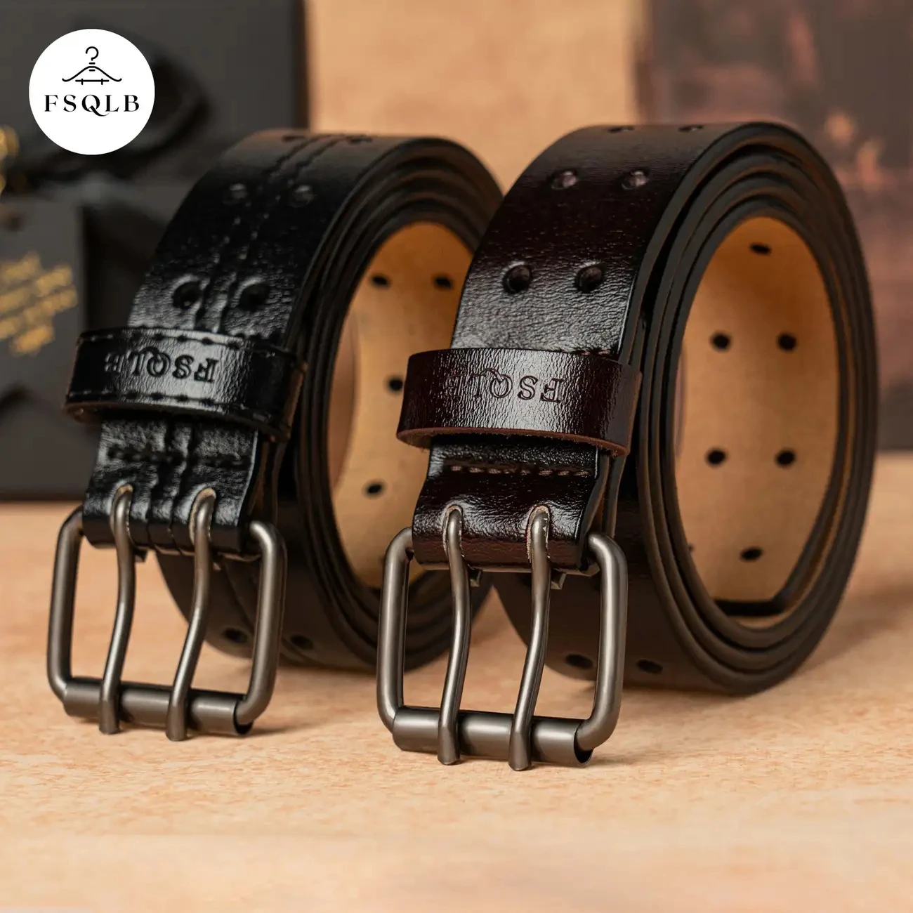 Men Belt Vintage Needle Buckle High-Quality Luxury Brand Fashionable Belt Men's Jeans Versatile Cowhide Men's Belt