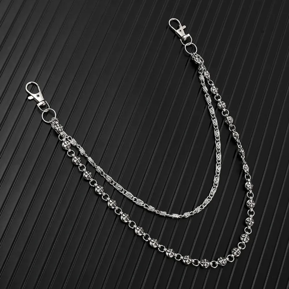 2026NEWTrendy Hip Hop Double Layer Jeans Chain with Keychain Unisex Waist Accessory for Men & Women