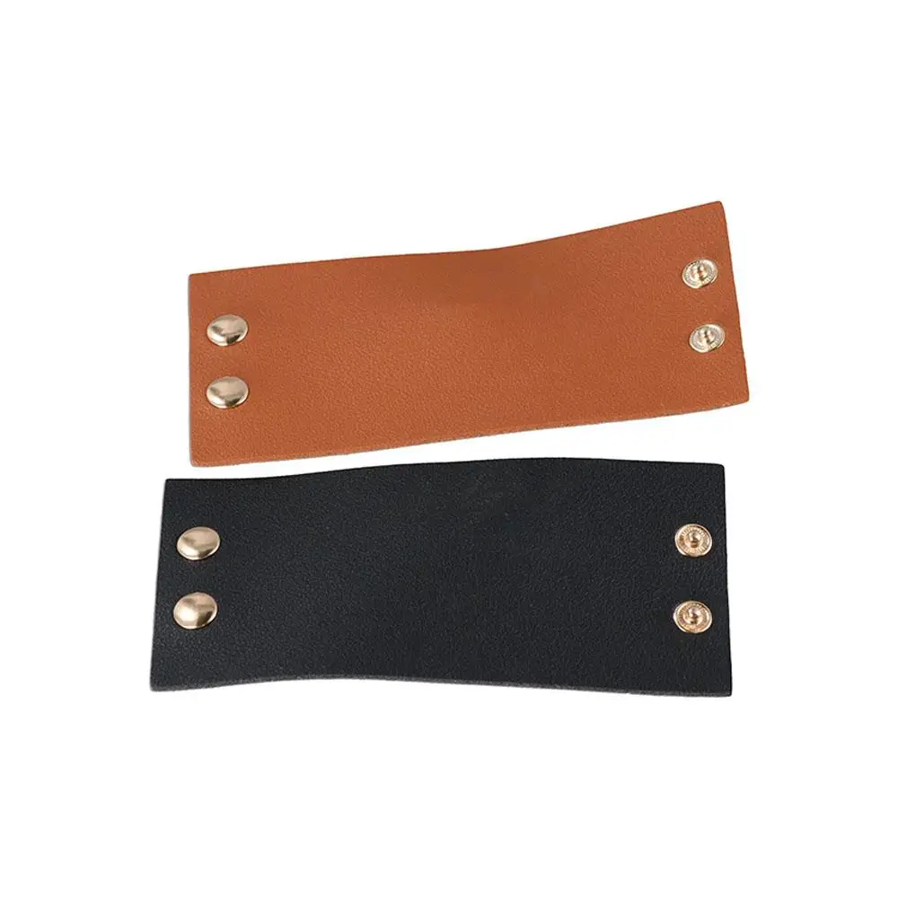 Hair Accessories Girl's Headwear Hair Wrap Korean Style Hair Cuff Ponytail Holder PU Leather Hair Band Women's hair clips
