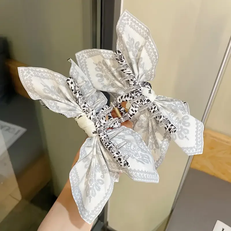 Vintage Cashew Pattern Hair Clip for Women Elegant Shark Clip Fashion Girl Ponytail Clip Hair Clamp Hair Accessories