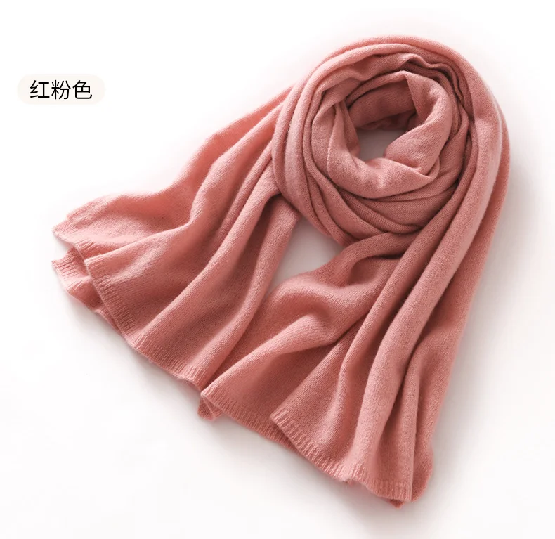 "Quality 100% Cashmere Scarf for Women & Men – Solid Color Warm Winter Knit Wrap, Soft Luxury Neck Warmer, Fashion Lightweight "