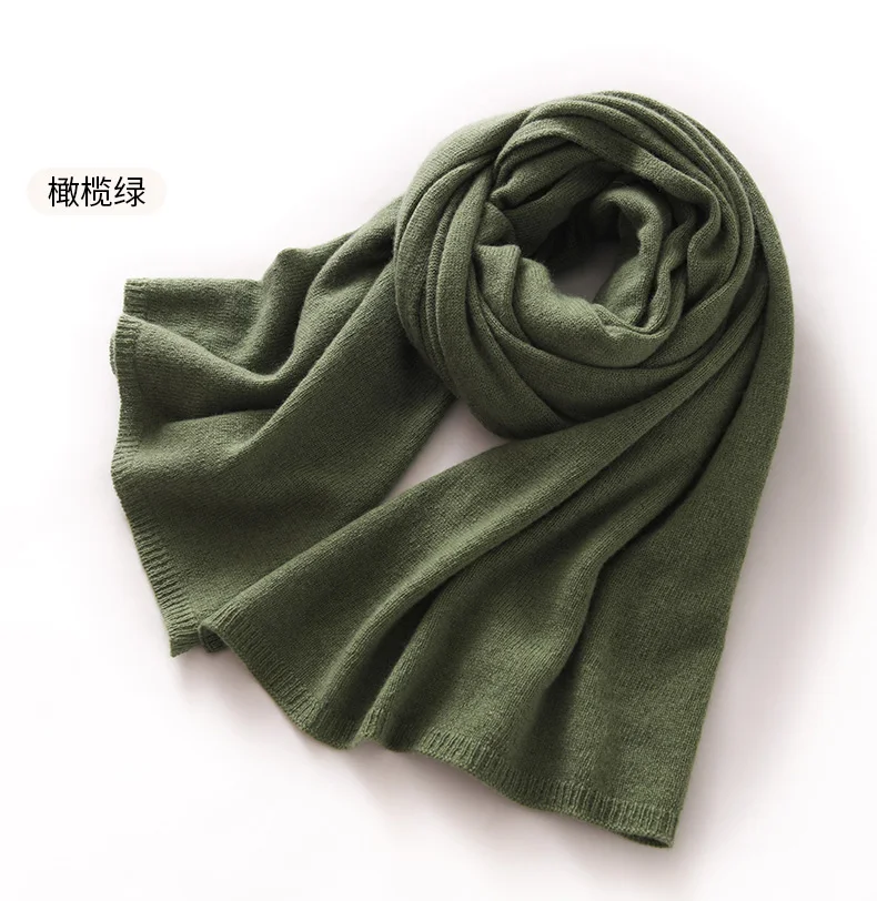 "Quality 100% Cashmere Scarf for Women & Men – Solid Color Warm Winter Knit Wrap, Soft Luxury Neck Warmer, Fashion Lightweight "