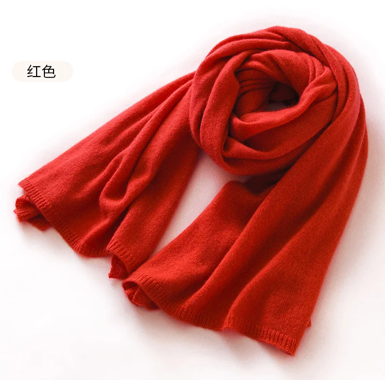 "Quality 100% Cashmere Scarf for Women & Men – Solid Color Warm Winter Knit Wrap, Soft Luxury Neck Warmer, Fashion Lightweight "