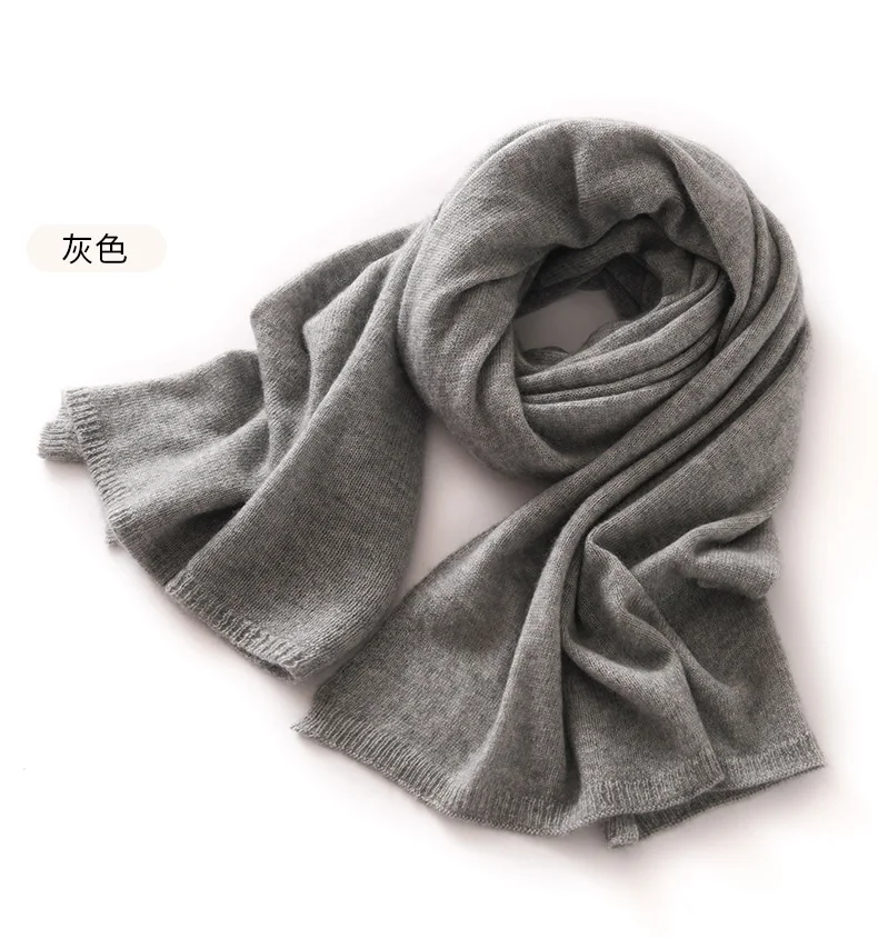 "Quality 100% Cashmere Scarf for Women & Men – Solid Color Warm Winter Knit Wrap, Soft Luxury Neck Warmer, Fashion Lightweight "