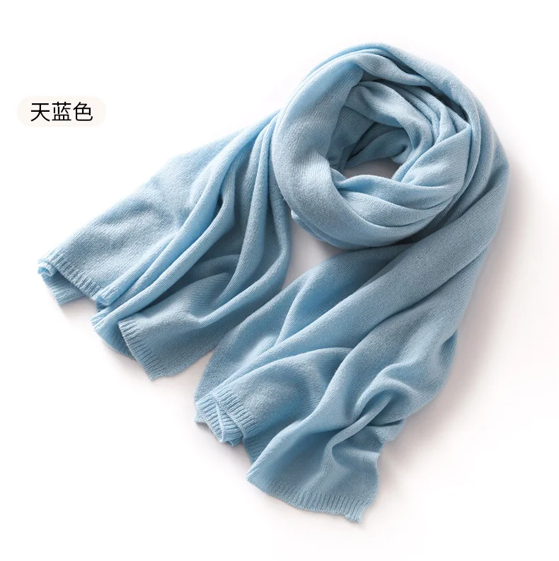 "Quality 100% Cashmere Scarf for Women & Men – Solid Color Warm Winter Knit Wrap, Soft Luxury Neck Warmer, Fashion Lightweight "