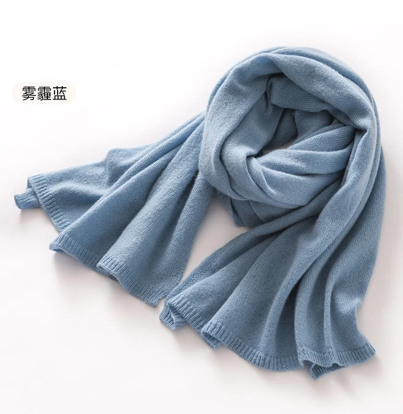 "Quality 100% Cashmere Scarf for Women & Men – Solid Color Warm Winter Knit Wrap, Soft Luxury Neck Warmer, Fashion Lightweight "