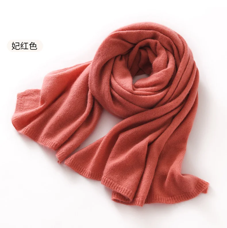 "Quality 100% Cashmere Scarf for Women & Men – Solid Color Warm Winter Knit Wrap, Soft Luxury Neck Warmer, Fashion Lightweight "