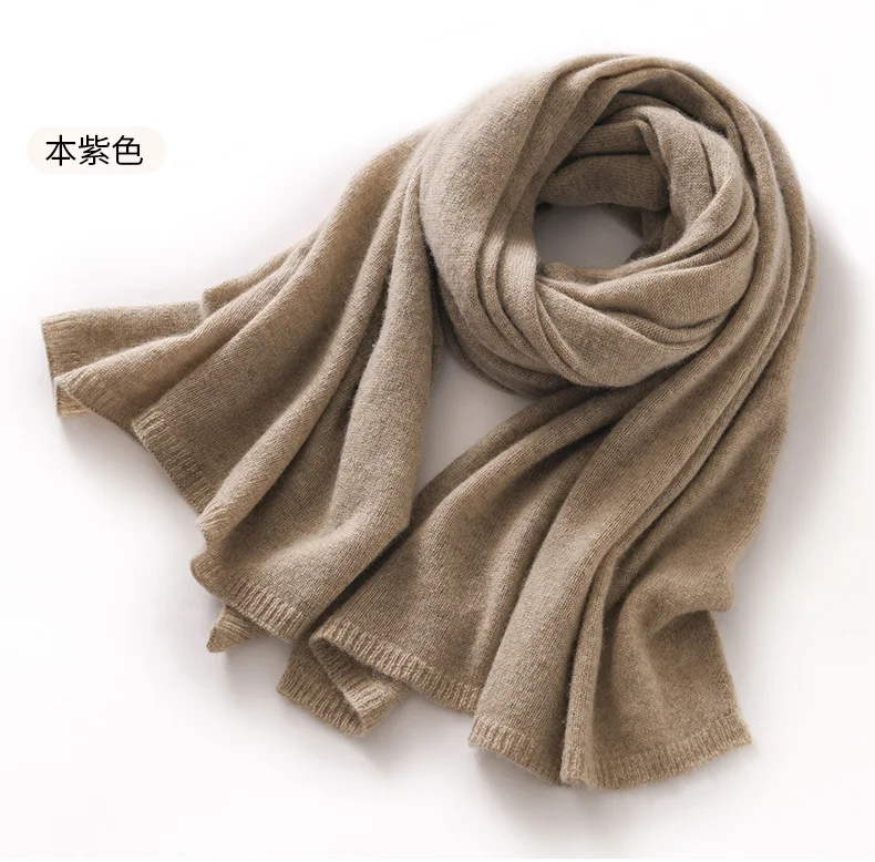 "Quality 100% Cashmere Scarf for Women & Men – Solid Color Warm Winter Knit Wrap, Soft Luxury Neck Warmer, Fashion Lightweight "