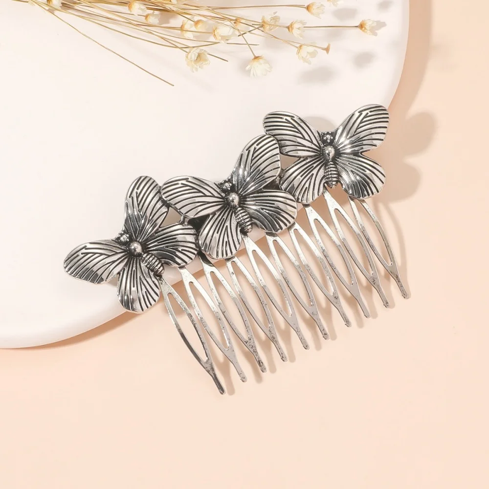 Elegant Metal Hair Combs For Women Girls Fashion Shiny Hair Clip Pins Hair Styling for Women Comb Pin Female Hair Accessories