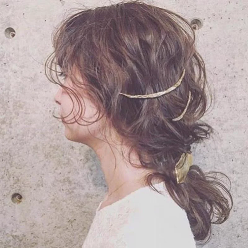 Elegant Metal Hair Combs For Women Girls Fashion Shiny Hair Clip Pins Hair Styling for Women Comb Pin Female Hair Accessories