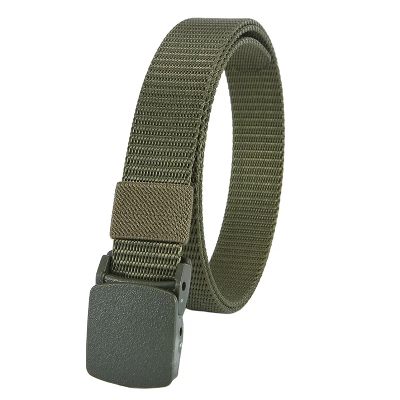 New Kids 2.5cm Width Belt Children Military Unisex Canvas Automatic Buckle Nylon Belt Outdoor Tactical Canvas 90cm