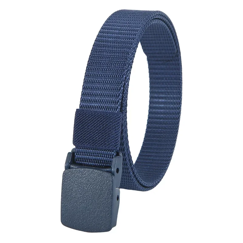 New Kids 2.5cm Width Belt Children Military Unisex Canvas Automatic Buckle Nylon Belt Outdoor Tactical Canvas 90cm