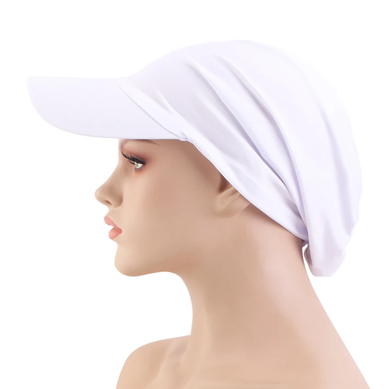 Muslim Baseball Cap Headscarf India Hat Woman Outdoor Sun Visor Hat Turban Trendy Casual Islamic Hat Wrap Casquette Gorras