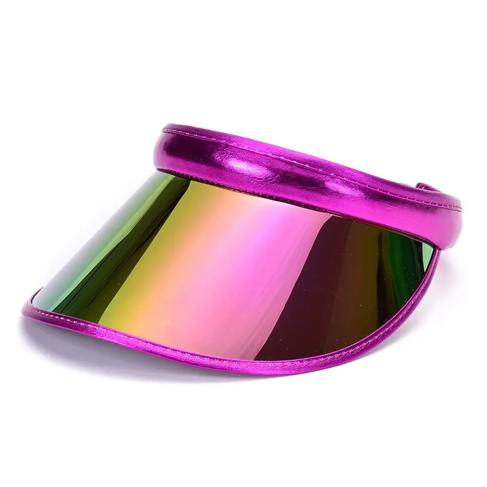 Transparent PVC Summer Baseball Hat Women Men Empty Top Anti-UV Sunshade Hat Visor Caps Bicycle Sun Hat Sports Accessories