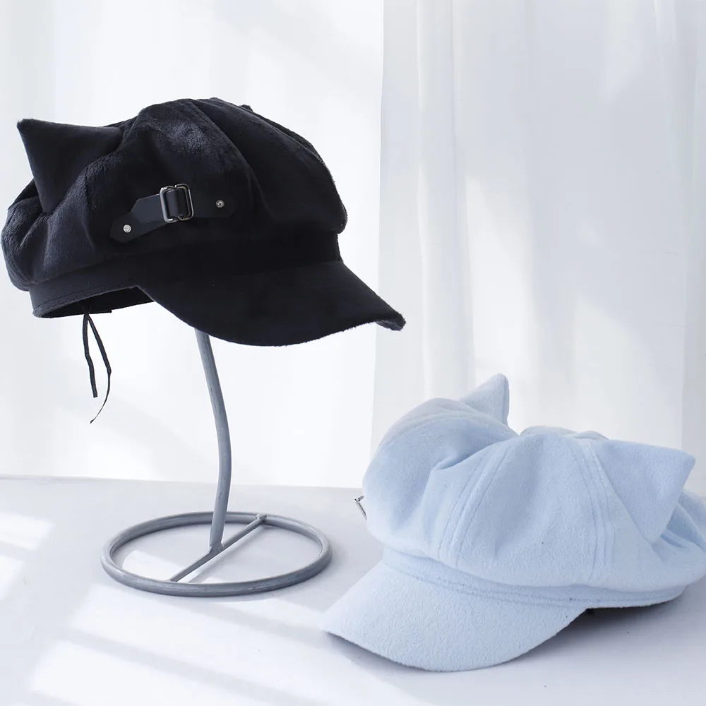 2025 new Y2K hats for girl new Hot Girl New Kitty Ears Cowboy Baseball Hat cute Hip Hop Cap Caps for women Baseball Cap
