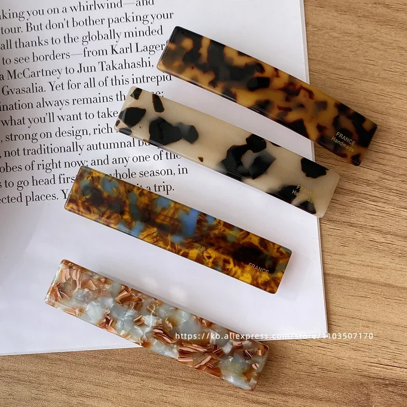Elegant Princess Head ~ South Korea France a word clip spring clip, French side clip fringe ponytail clip half hairpin