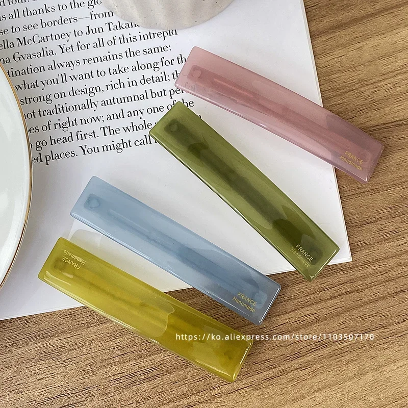 Elegant Princess Head ~ South Korea France a word clip spring clip, French side clip fringe ponytail clip half hairpin