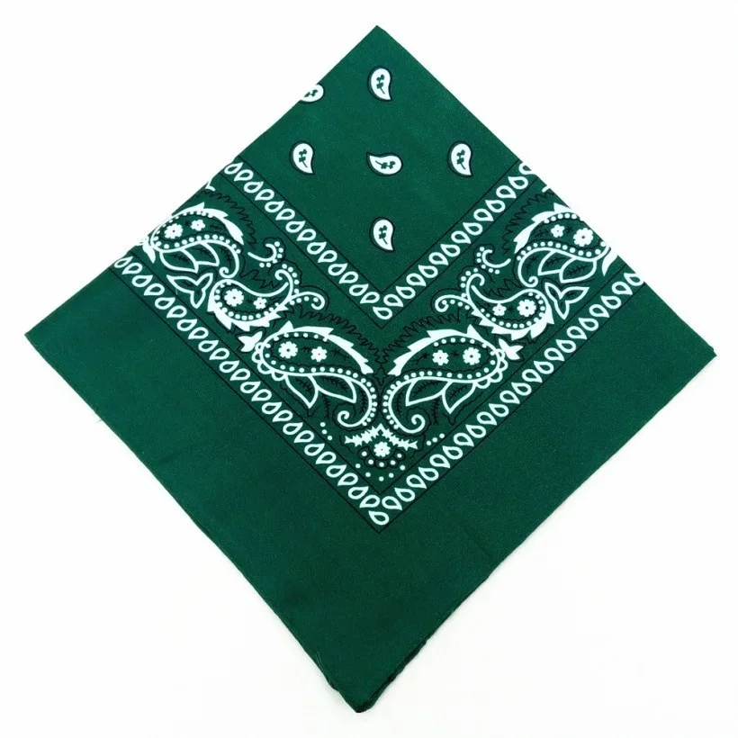 Unisex men women bandana hairband cowboy mens biker sports headwear wrist hairwrap single sided head wrap scarf Paisley