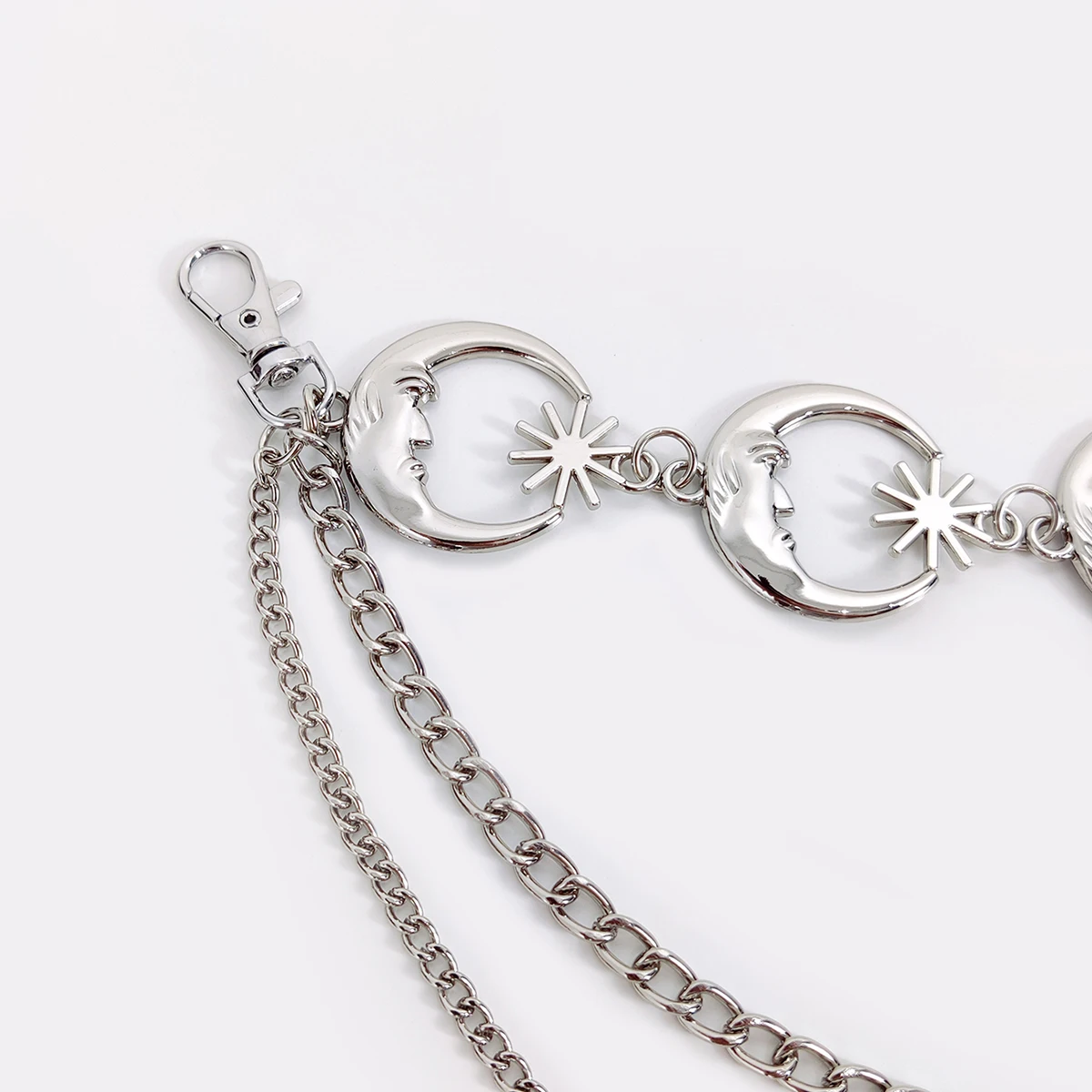 Fashion Vintage Gold Chain Belt Female Goth Moon Metal Designer Belts For Women High Quality Female Waist Tassle Goth Dress Cors