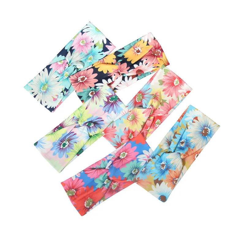 Women Knot Headband Yoga Sport Athletic Boho Knotted Headband Turban Criss Cross Twisted Head Wrap Hair Bands for Women Girl