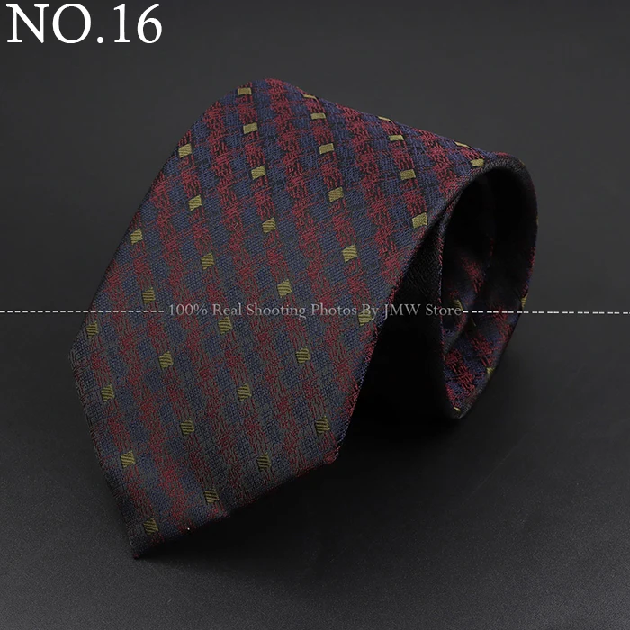 Fashion Woven 8 cm Striped Necktie Wedding Accessories Green Brown Tie Gravatas Man Dot Fit Group Party Office Neck Ties Gift