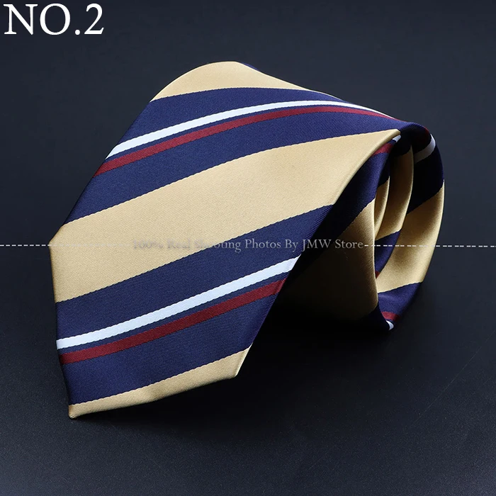 Fashion Woven 8 cm Striped Necktie Wedding Accessories Green Brown Tie Gravatas Man Dot Fit Group Party Office Neck Ties Gift