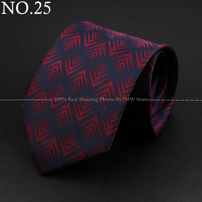 Fashion Woven 8 cm Striped Necktie Wedding Accessories Green Brown Tie Gravatas Man Dot Fit Group Party Office Neck Ties Gift