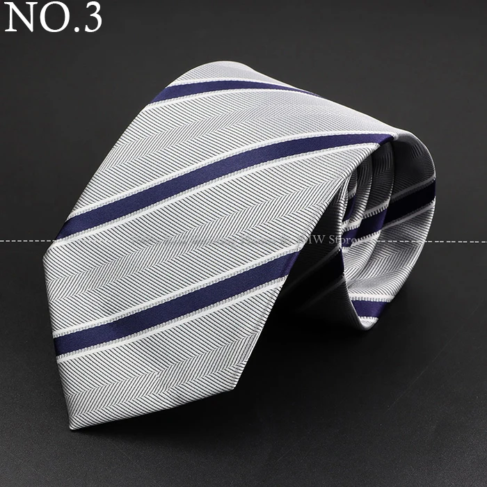 Fashion Woven 8 cm Striped Necktie Wedding Accessories Green Brown Tie Gravatas Man Dot Fit Group Party Office Neck Ties Gift