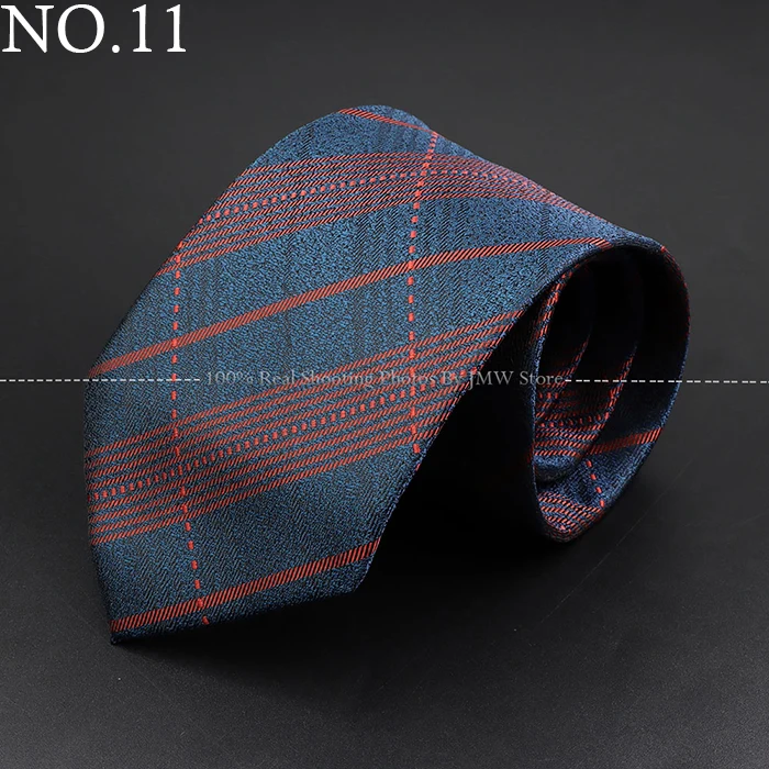 Fashion Woven 8 cm Striped Necktie Wedding Accessories Green Brown Tie Gravatas Man Dot Fit Group Party Office Neck Ties Gift