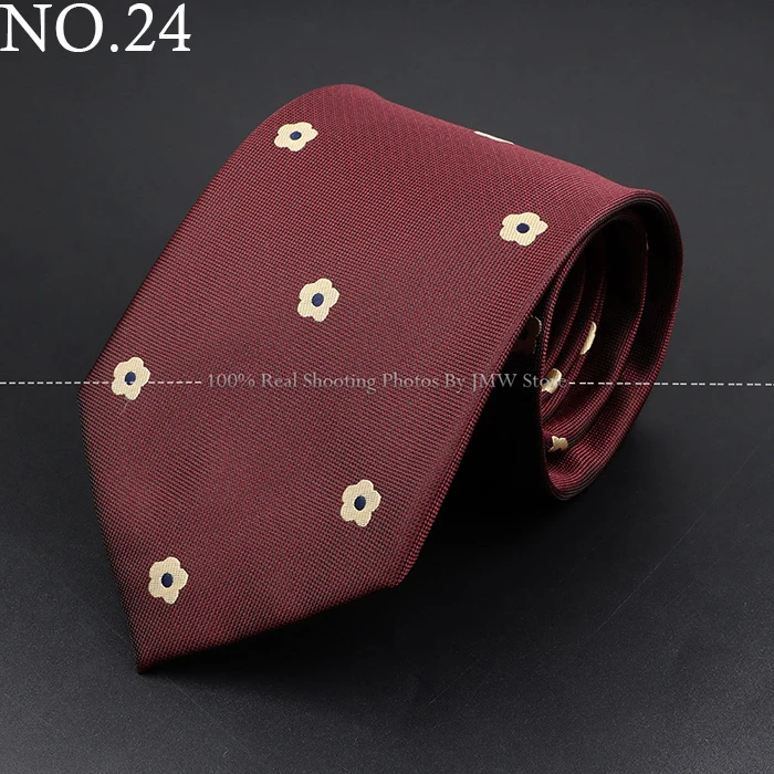 Fashion Woven 8 cm Striped Necktie Wedding Accessories Green Brown Tie Gravatas Man Dot Fit Group Party Office Neck Ties Gift