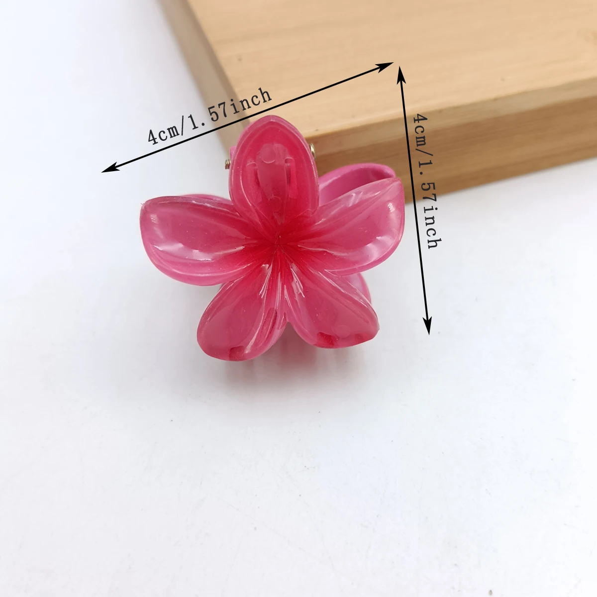 6Pcs Gradient Hair Clips New Flower Hair Claws Small Size Fashion Headwear Hairpin Crab Barrette Hair Accessories for Women