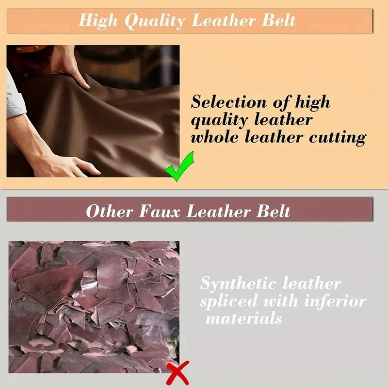 Womens Double Genuine Leather Belt Fashionable Cowhide Suede Belts with Square Alloy Buckle for Dresses Jeans Casual Wear