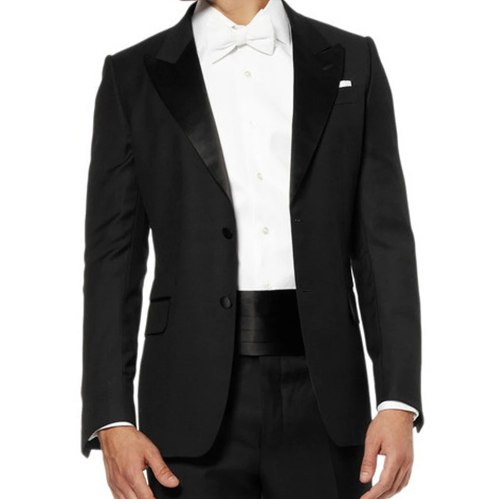 Fashion Wide Silk Satin Tuxedo Cummerbund Elastic Gentleman Pocket Square Belly Band Business Neck Tie Set Compere