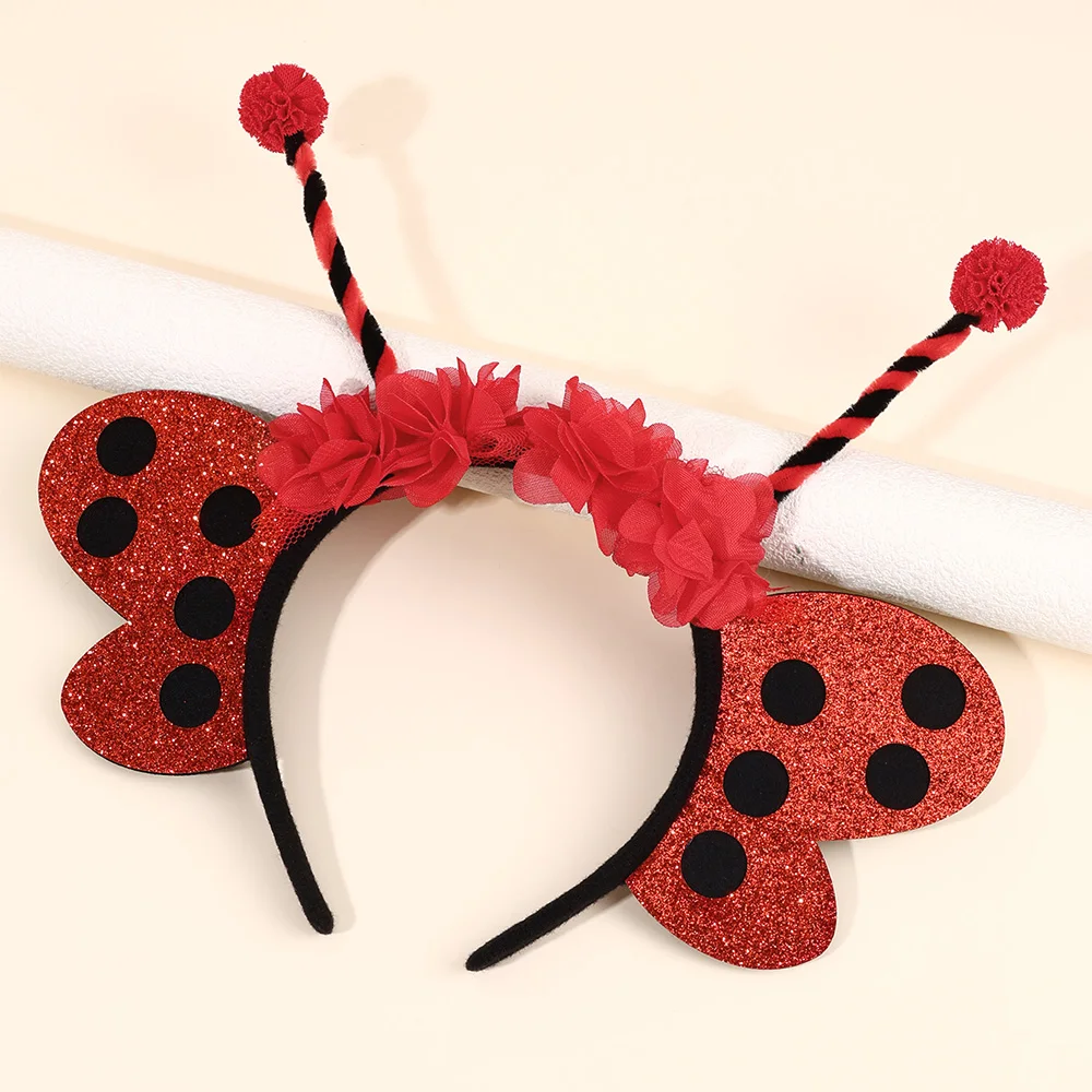 Bee Tentacle Hairband Children's Stage Performance Girl Boy Hair Hoop Cute Bendable Antenna Cosplay Accessories Cartoon Headwear