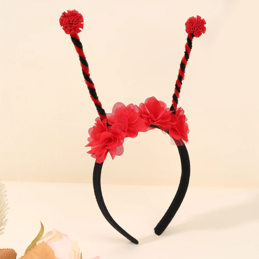 Bee Tentacle Hairband Children's Stage Performance Girl Boy Hair Hoop Cute Bendable Antenna Cosplay Accessories Cartoon Headwear