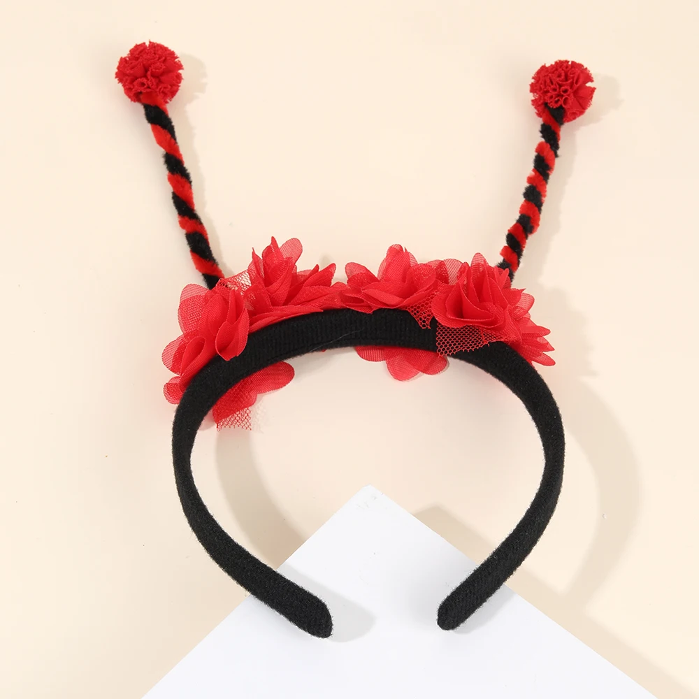 Bee Tentacle Hairband Children's Stage Performance Girl Boy Hair Hoop Cute Bendable Antenna Cosplay Accessories Cartoon Headwear