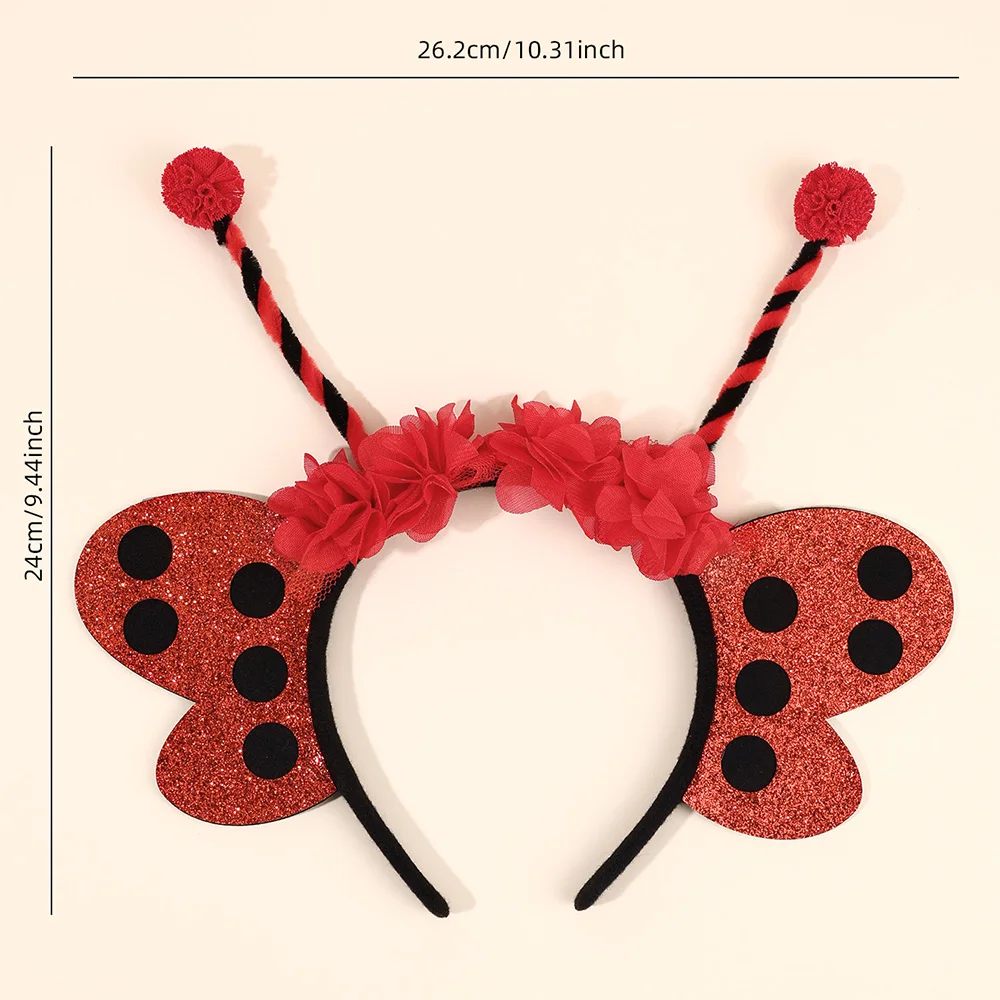 Bee Tentacle Hairband Children's Stage Performance Girl Boy Hair Hoop Cute Bendable Antenna Cosplay Accessories Cartoon Headwear