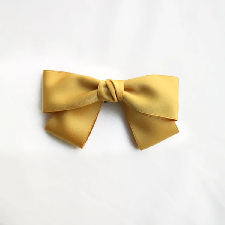 New Fashion Elegant Black Red Barrettes Bow Hair Clip Temperament Hair Bow Ribbon Ponytail Clip For Women Top Hair Accessories