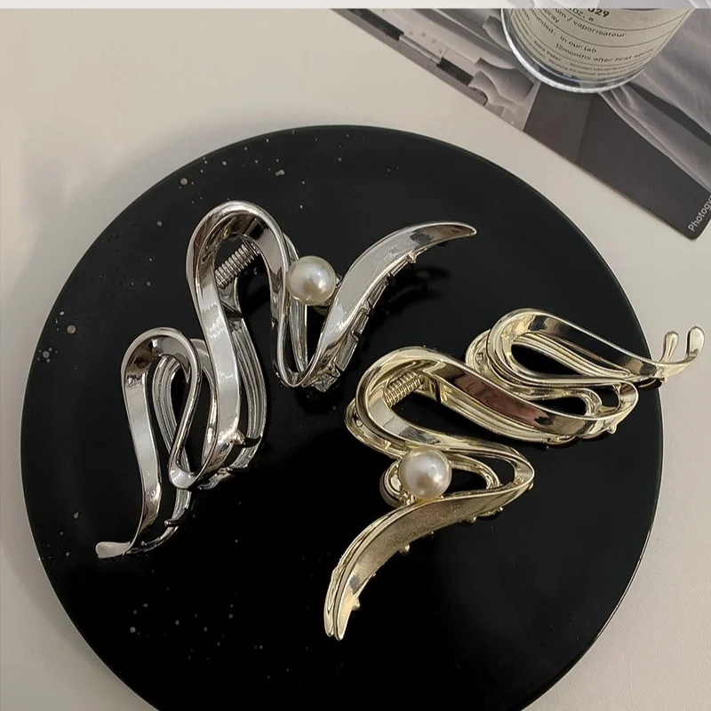 1PC Niche Cold Style Design Hairpin For Women, Back Of The Head Of The Head, Shark Clip Ins New High-end Hair Clip Large